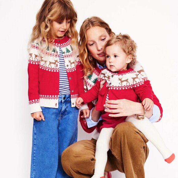 NWOT Boden Edie Holiday Fair Isle Crewneck Sweater - Picture 4 of 10